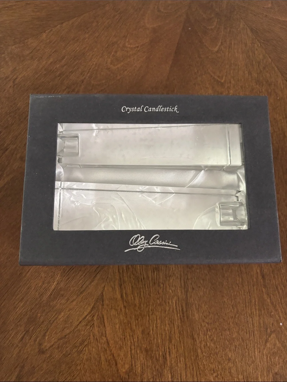 Crystal Candlesticks Kelly 6” by Oleg Cassini